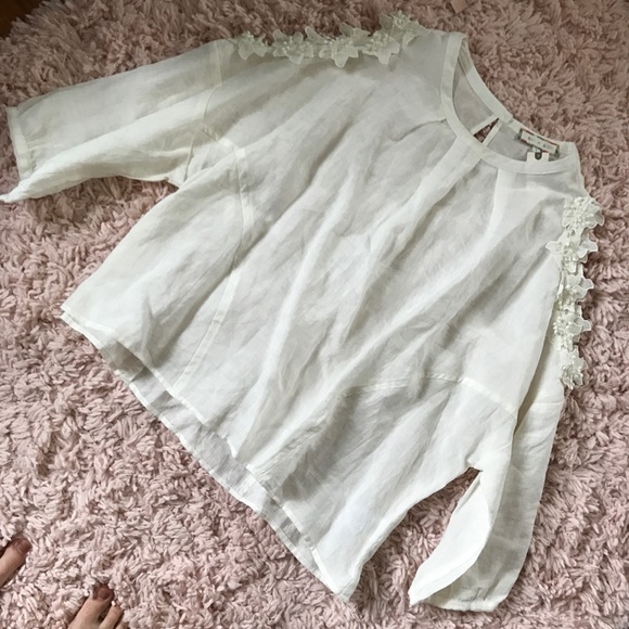 Anthropologie Floral Texture Blouse! - Picture 2 of 6